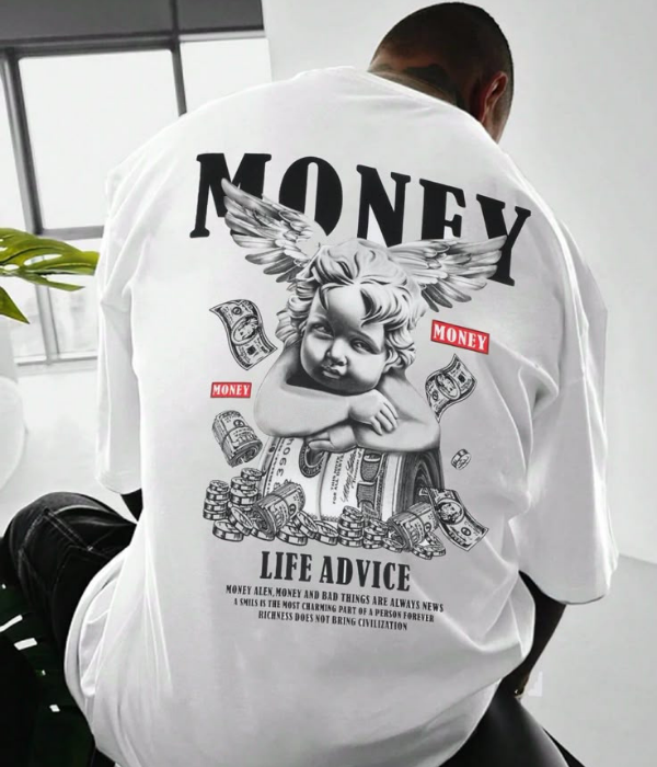 UrbanOutfits Men Oversized T-Shirt White / S MONEY - Men Oversized T-shirt