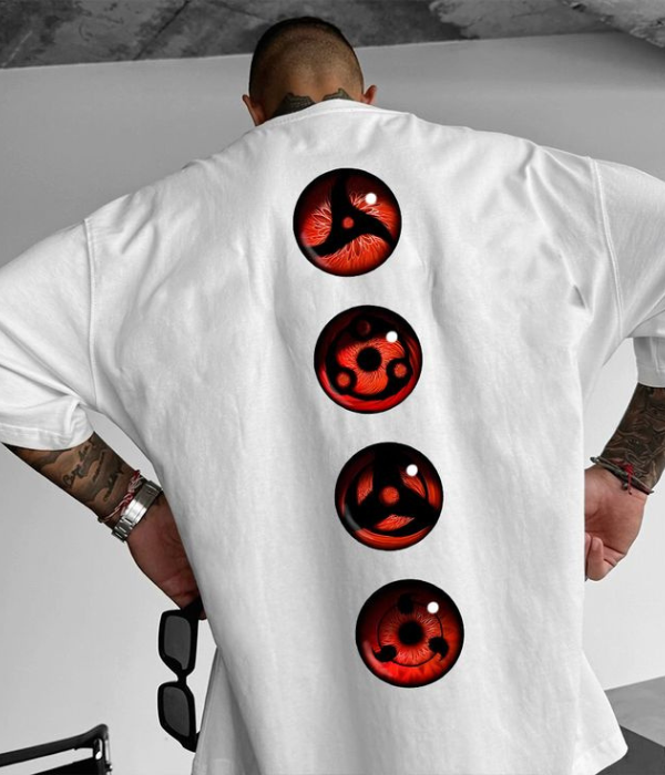 UrbanOutfits Men Oversized T-Shirt White / S NARUTO - Men Oversized T-shirt