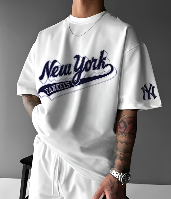 UrbanOutfits Men Oversized T-Shirt White / S NEW YORK - Men Oversized T-shirt