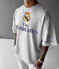 UrbanOutfits Men Oversized T-Shirt White / S REAL MADRID Men Oversized T-shirt