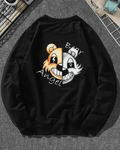 UrbanOutfits Men sweatshirt Black / Cotton-Fleece / S BEAR ANGEL - Men Oversized sweatshirt