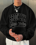 UrbanOutfits Men sweatshirt Black / Cotton-Fleece / S Brooklyn -  Men Oversized sweatshirt [ Unisex ]