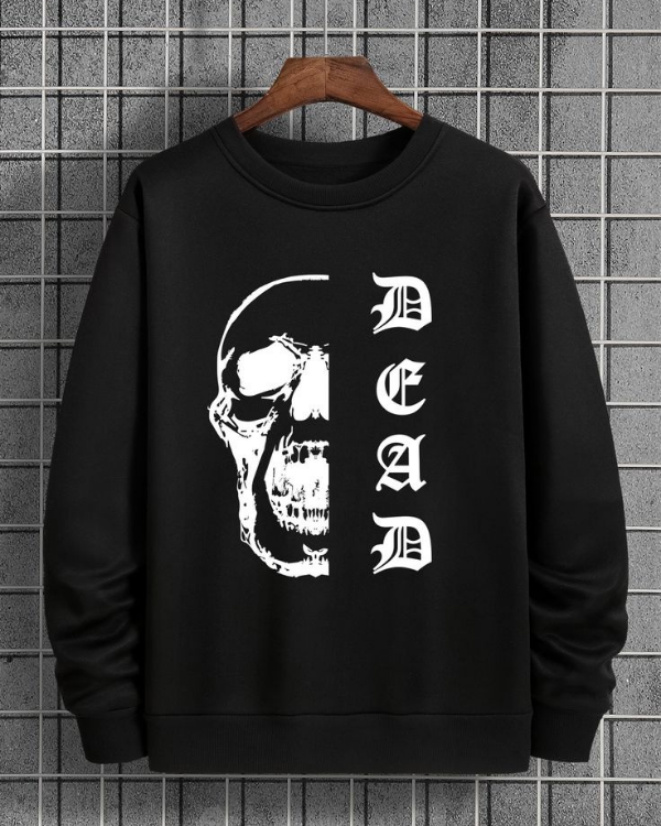 UrbanOutfits Men sweatshirt Black / Cotton-Fleece / S Dead - Men Oversized sweatshirt
