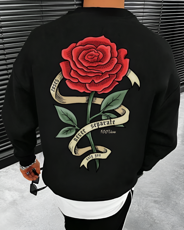 UrbanOutfits Men sweatshirt Black / Cotton-Fleece / S Never Separate -  Men Oversized sweatshirt [ Unisex ]