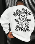UrbanOutfits Men sweatshirt White / Cotton-Fleece / S Strive  - Men Oversized sweatshirt