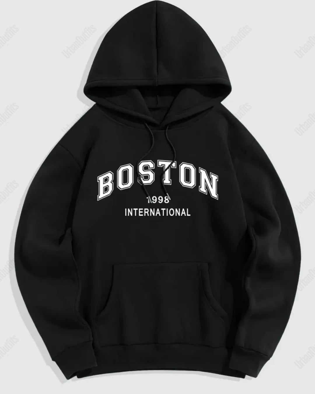 UrbanOutfits Oversized Hoodie Black / Cotton-Fleece / S BOSTON Oversized Hoodie