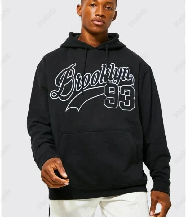 UrbanOutfits Oversized Hoodie Black / Cotton-Fleece / S BROOKLYN Oversized Hoodie