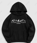 UrbanOutfits Oversized Hoodie Black / Cotton-Fleece / S CAMPING Oversized Hoodie