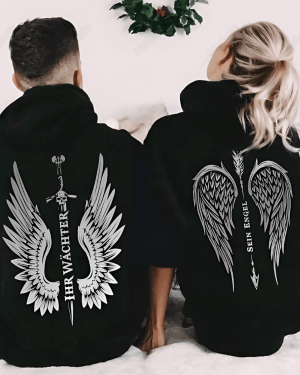 UrbanOutfits Oversized Hoodie Black / Cotton-Fleece / S Couple Engel -  Oversized Hoodie [ Unisex ]