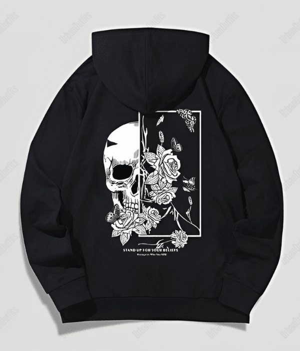 UrbanOutfits Oversized Hoodie Black / Cotton-Fleece / S Flower Oversized Hoodie