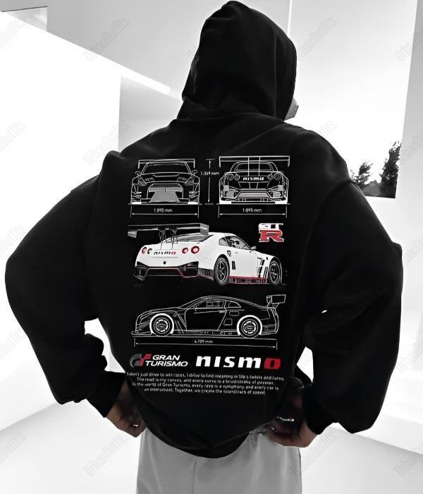 UrbanOutfits Oversized Hoodie Black / Cotton-Fleece / S Gran Turismo Oversized Hoodie