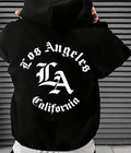 UrbanOutfits Oversized Hoodie Black / Cotton-Fleece / S Los Angeles Oversized Hoodie