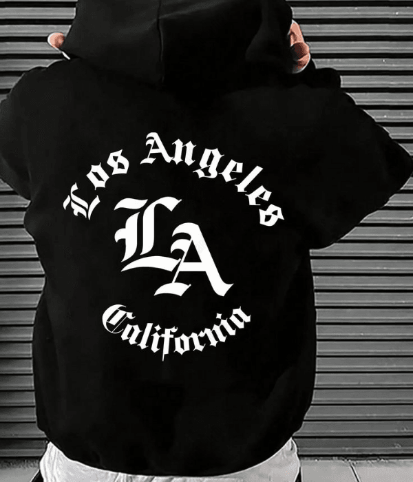 UrbanOutfits Oversized Hoodie Black / Cotton-Fleece / S Los Angeles Oversized Hoodie