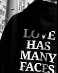 UrbanOutfits Oversized Hoodie Black / Cotton-Fleece / S Love Has Many Faces - Oversized Hoodie [ Unisex ]