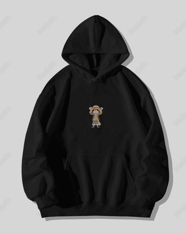 UrbanOutfits Oversized Hoodie Black / Cotton-Fleece / S Luffy - Oversized Hoodie [ Unisex ]