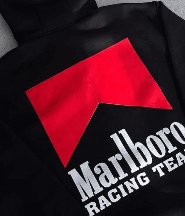 UrbanOutfits Oversized Hoodie Black / Cotton-Fleece / S Marlboro Unisex Oversized Hoodie