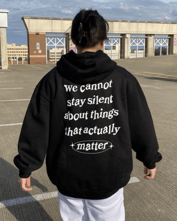 UrbanOutfits Oversized Hoodie Black / Cotton-Fleece / S matter - Oversized Hoodie [ Unisex ]