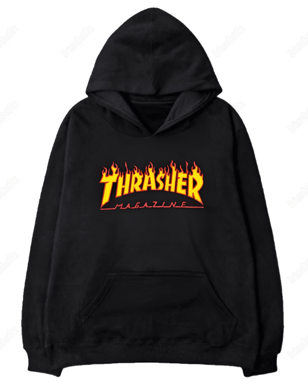 UrbanOutfits Oversized Hoodie Black / Cotton-Fleece / S 🔥 -  Oversized Hoodie [ Unisex ]