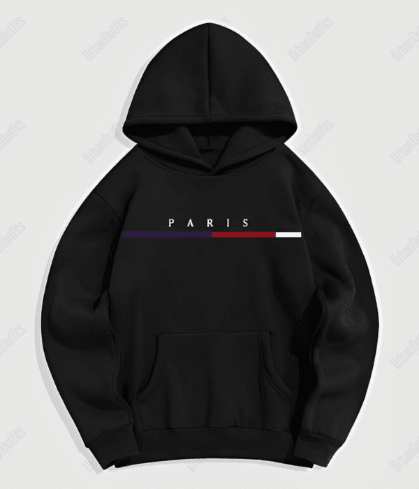 UrbanOutfits Oversized Hoodie Black / Cotton-Fleece / S 'PARIS' Oversized Hoodie. 5-colors