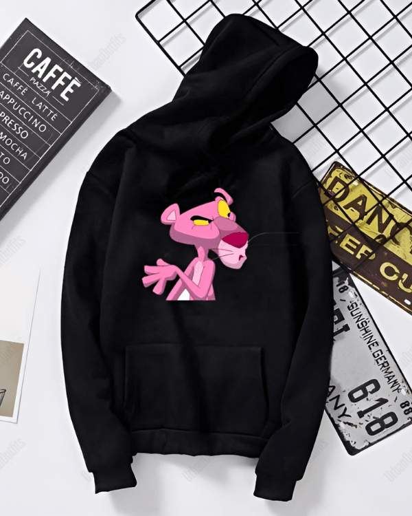 UrbanOutfits Oversized Hoodie Black / Cotton-Fleece / S Pink Panther- Oversized Hoodie [ Unisex ]