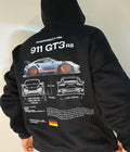 UrbanOutfits Oversized Hoodie Black / Cotton-Fleece / S Porsche Gt3 Oversized Hoodie