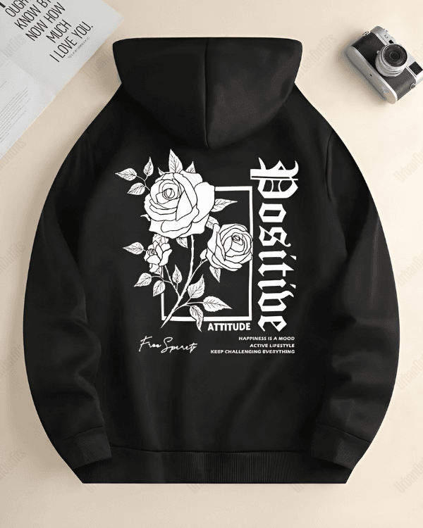 UrbanOutfits Oversized Hoodie Black / Cotton-Fleece / S Positive - Oversized Hoodie [ Unisex ]