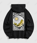 UrbanOutfits Oversized Hoodie Black / Cotton-Fleece / S 'SEE YOU' Oversized Hoodie