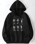 UrbanOutfits Oversized Hoodie Black / Cotton-Fleece / S Skull -  Oversized Hoodie [ Unisex ]