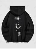 UrbanOutfits Oversized Hoodie Black / Cotton-Fleece / S Universe Oversized Hoodie
