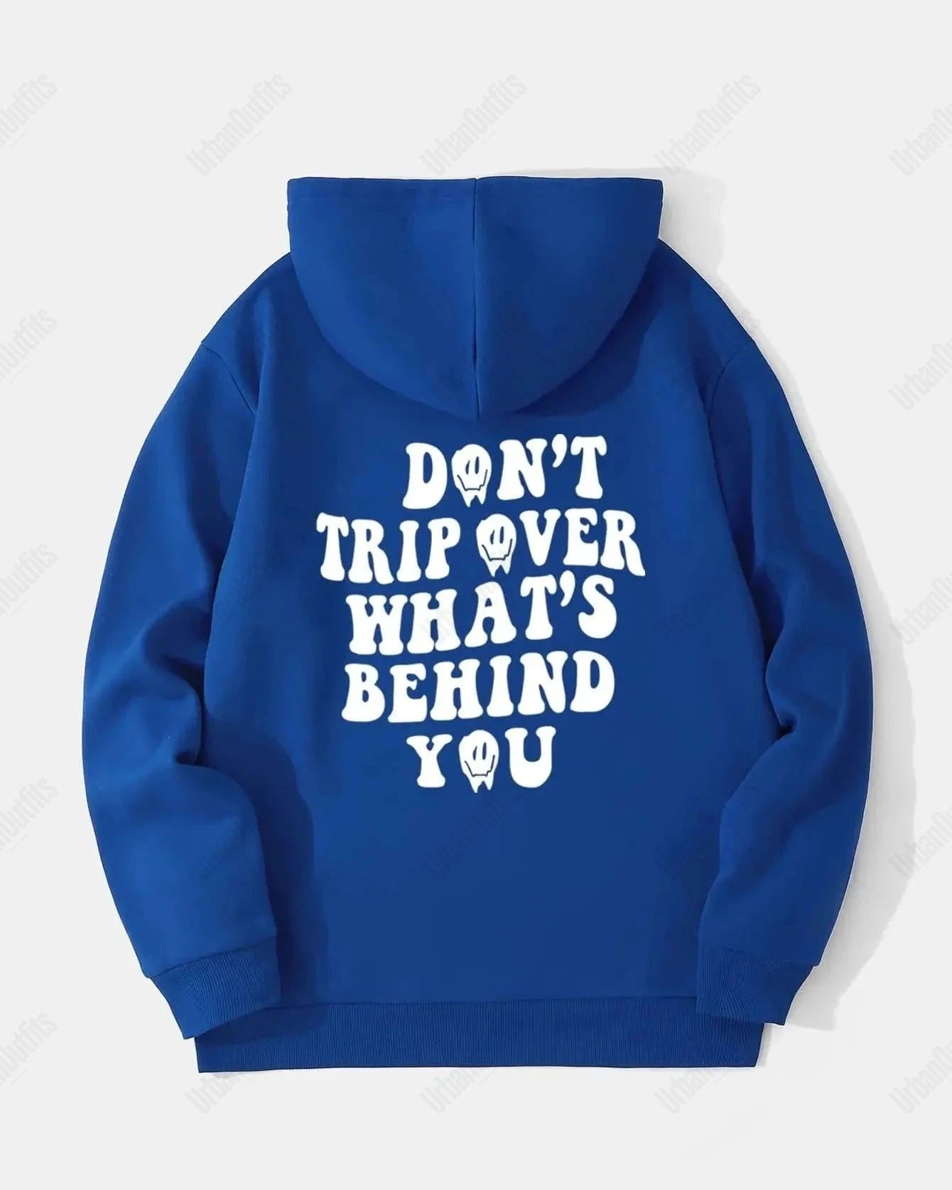 UrbanOutfits Oversized Hoodie Blue / Cotton-Fleece / S 'Don't trip Over' Unisex Oversized Hoodie