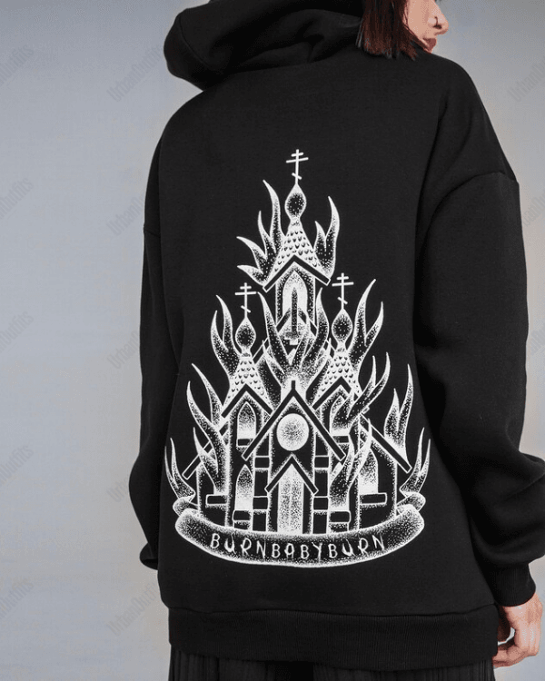 UrbanOutfits Oversized Hoodie Burning - Oversized Hoodie [ Unisex ]