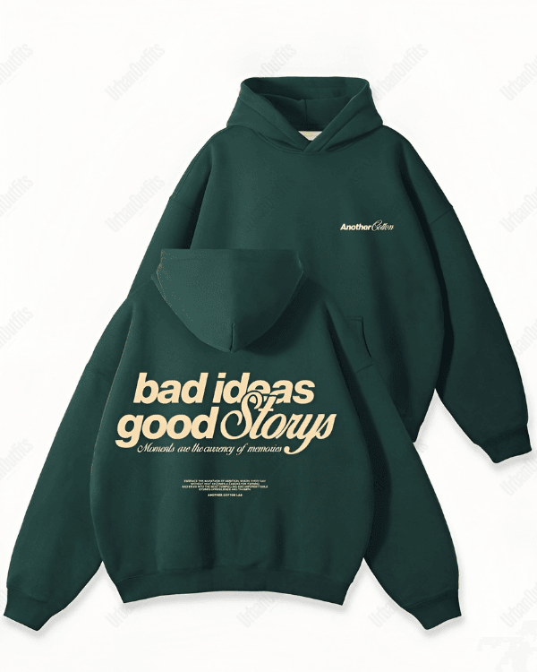 UrbanOutfits Oversized Hoodie Dark green / Cotton-Fleece / S Bad Idas -  Oversized Hoodie [ Unisex ]