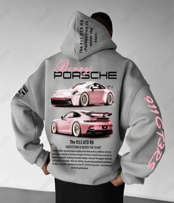 UrbanOutfits Oversized Hoodie Gray / Cotton-Fleece / S Porsche Oversized Hoodie