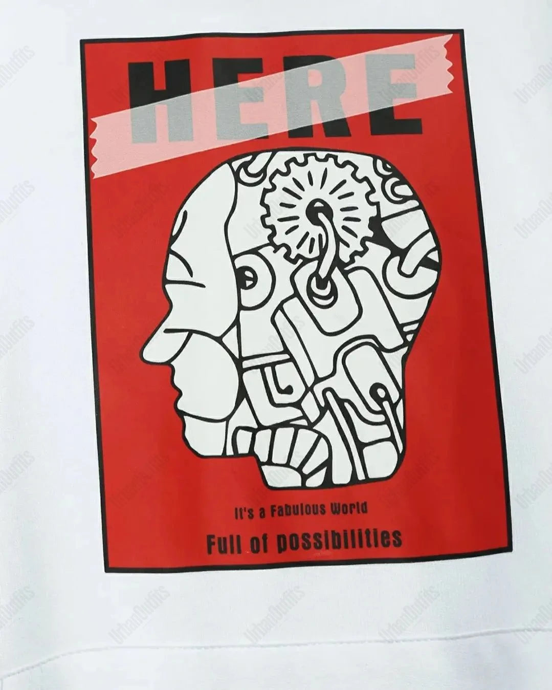 UrbanOutfits Oversized Hoodie HERE Oversized Hoodie