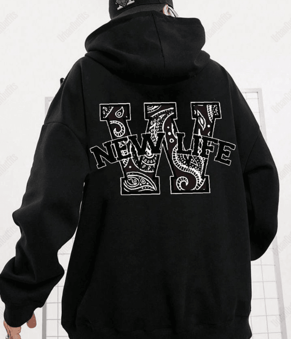 UrbanOutfits Oversized Hoodie 'New Life 'Oversized Hoodie
