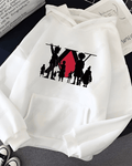 UrbanOutfits Oversized Hoodie White / Cotton-Fleece / S Anime - Oversized Hoodie [ Unisex ]