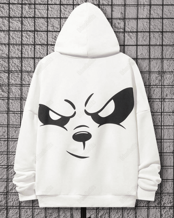 UrbanOutfits Oversized Hoodie White / Cotton-Fleece / S Cartoon - Oversized Hoodie [ Unisex ]