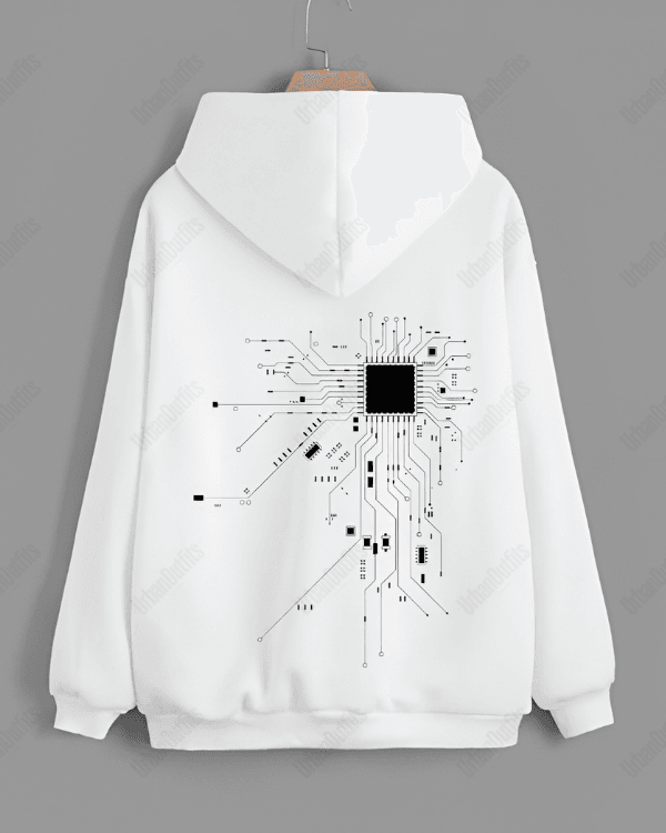 UrbanOutfits Oversized Hoodie White / Cotton-Fleece / S CHIP -  Oversized Hoodie [ Unisex ]