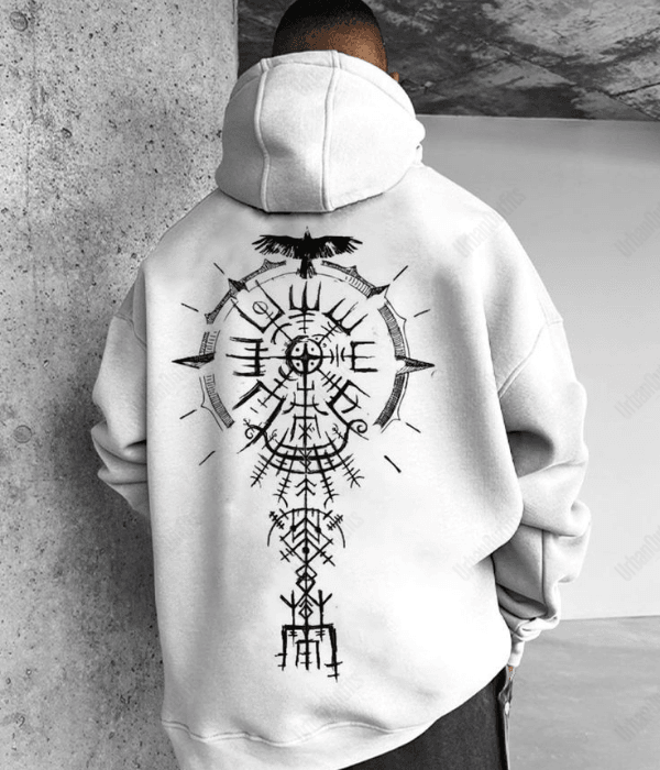 UrbanOutfits Oversized Hoodie White / Cotton-Fleece / S CLOCK Oversized Hoodie