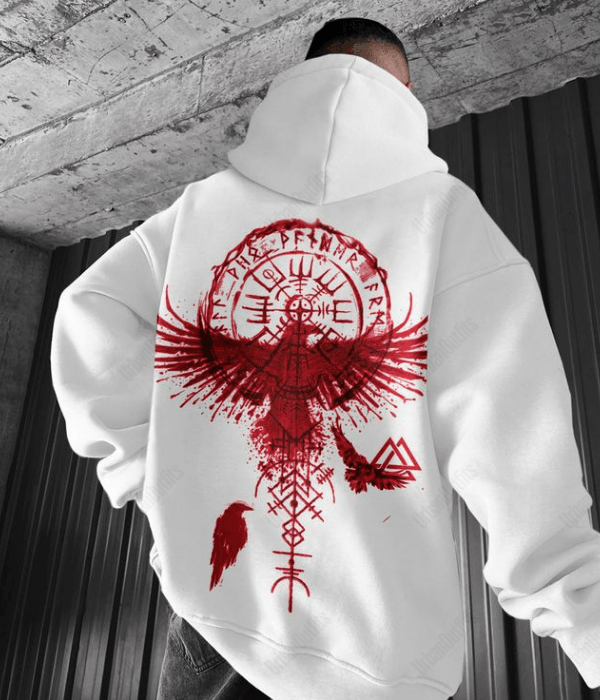 UrbanOutfits Oversized Hoodie White / Cotton-Fleece / S EAGLE Oversized Hoodie