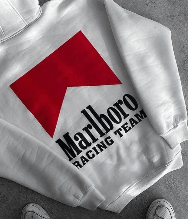 UrbanOutfits Oversized Hoodie White / Cotton-Fleece / S Marlboro Unisex Oversized Hoodie