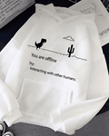 UrbanOutfits Oversized Hoodie White / Cotton-Fleece / S Offline - Oversized Hoodie [ Unisex ]
