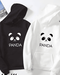 UrbanOutfits Oversized Hoodie White / Cotton-Fleece / S PANDA - Oversized Hoodie