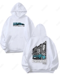UrbanOutfits Oversized Hoodie White / Cotton-Fleece / S Porsche 911 - Oversized Hoodie [ Unisex ]