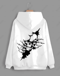 UrbanOutfits Oversized Hoodie White / Cotton-Fleece / S Skull- Oversized Hoodie [ Unisex ]