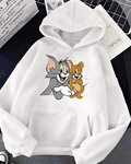 UrbanOutfits Oversized Hoodie White / Cotton-Fleece / S Tom&Jerry - Oversized Hoodie [ Unisex ]