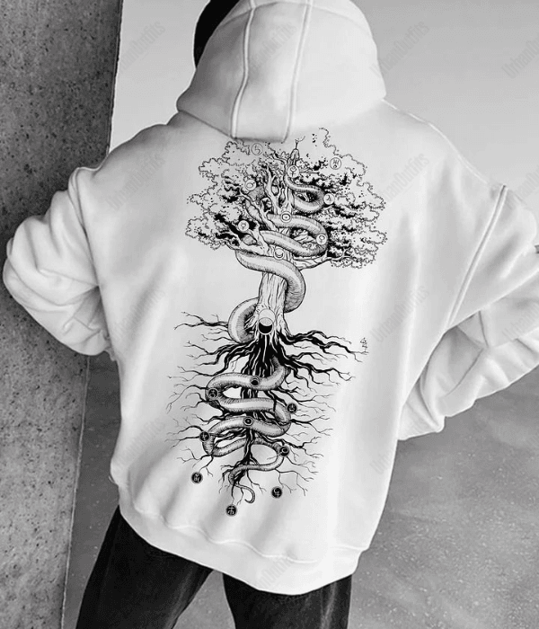 UrbanOutfits Oversized Hoodie White / Cotton-Fleece / S TREE Oversized Hoodie