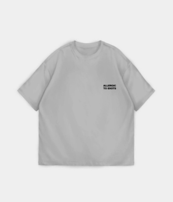 UrbanOutfits Oversized T-shirt ' Allergic to idiots' Oversized T-shirt [ UNISEX ]