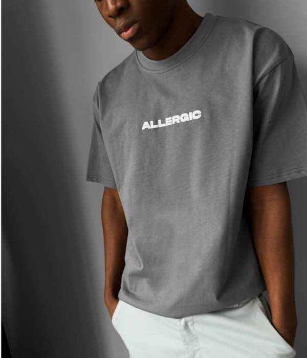 UrbanOutfits Oversized T-shirt ' Allergic To People ' Oversized T-shirt [ Unisex ]