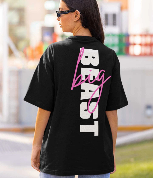 UrbanOutfits Oversized T-shirt ' BEAST ' Oversized T-shirt [ Unisex ]